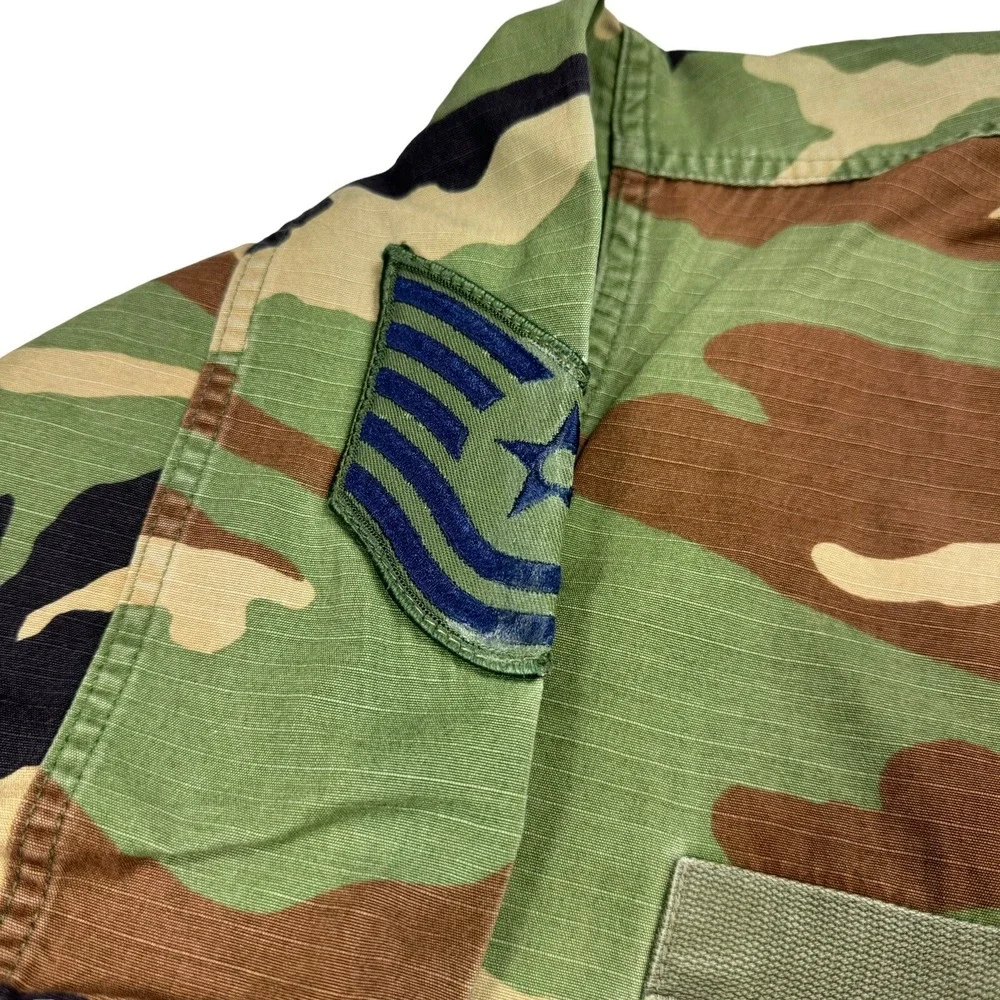 Military Combat Coat Woodland, Camouflage Pattern - Terry Mfg. size Medium Long